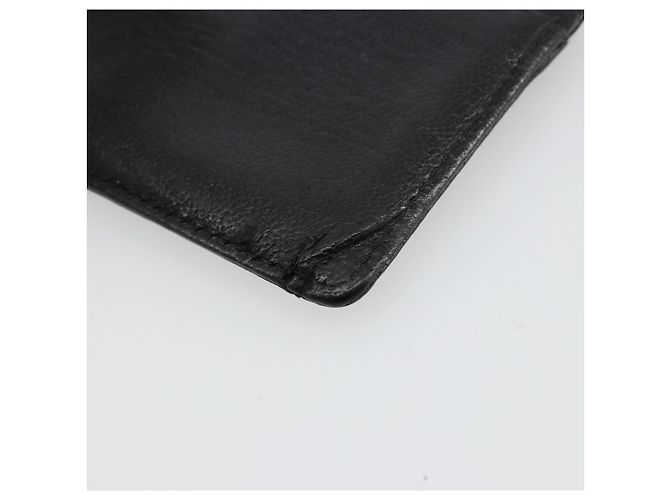 Tarjetero CHANEL de cuero negro CC Auth 182939 - vista 15