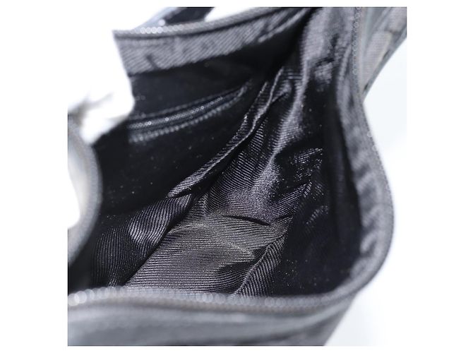 Borsa a Spalla GUCCI GG Canvas Nera Oro Auth 182901A Nero D'oro - vista 18
