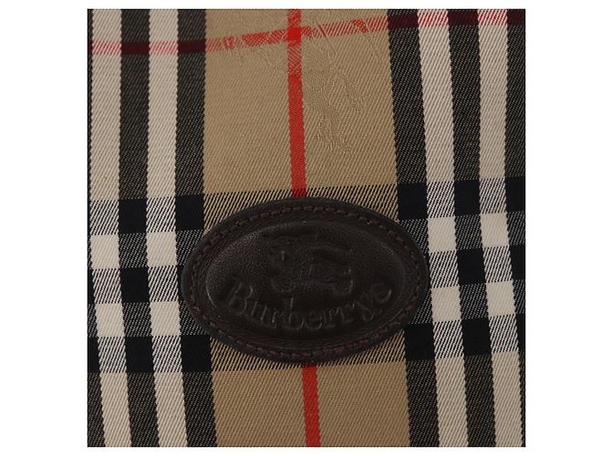 Bolso de hombro y monedero Burberry Nova Check en lona Beige Auth 183449A - vista 17