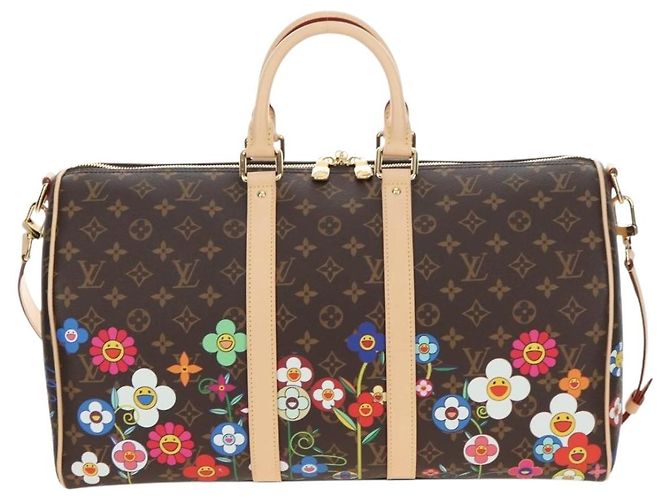 LOUIS VUITTON Takashi Murakami Keepall Bandouliere 45 Borsa M14182 Auth 181961SM Monogramma - vista 13