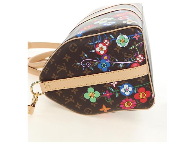 LOUIS VUITTON Takashi Murakami Keepall Bandouliere 45 Borsa M14182 Auth 181961SM Monogramma - vista 4