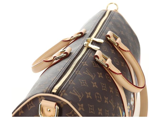 LOUIS VUITTON Takashi Murakami Keepall Bandouliere 45 Borsa M14182 Auth 181961SM Monogramma - vista 6