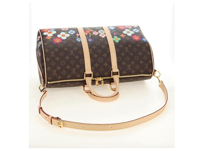 LOUIS VUITTON Takashi Murakami Keepall Bandouliere 45 Borsa M14182 Auth 181961SM Monogramma - vista 8