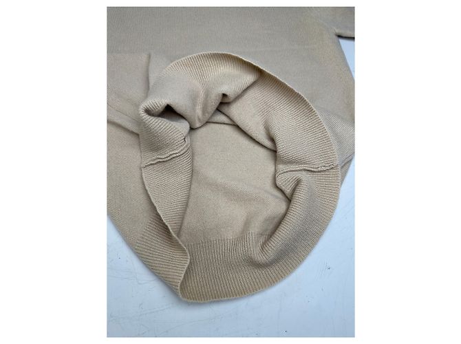 Vintage Chloé Kaschmir-Kurzarmpullover Beige L - Ansicht 9
