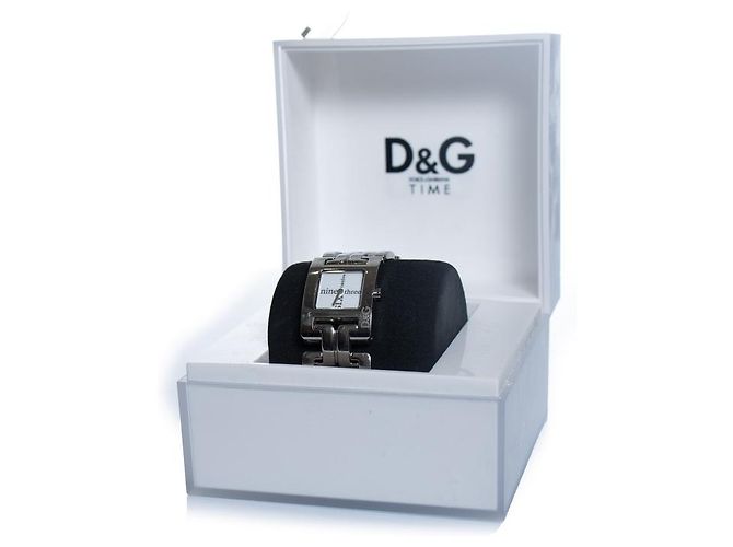 Dolce & Gabbana Uhr aus silbernem Edelstahl - Ansicht 2