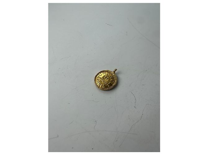 Gabrielle Pendente Vintage Chanel Logo Oro Ottone D'oro - vista 6