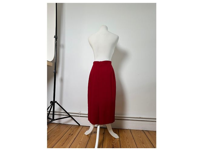 Chloé Vintage Chloe Wollrock Rot - Ansicht 3