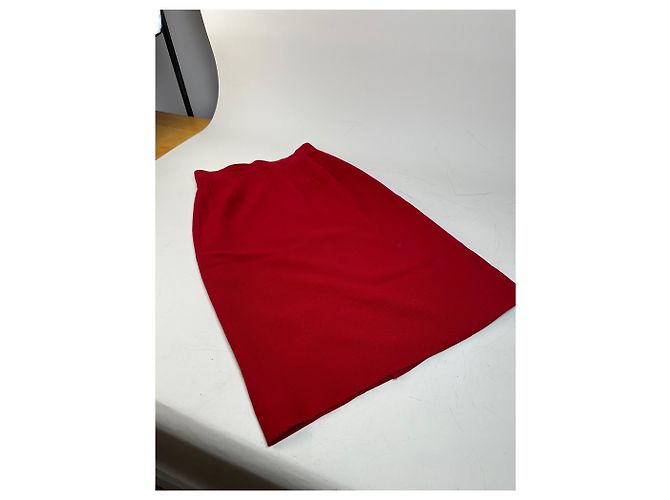 Chloé Vintage Chloe Wollrock Rot - Ansicht 4