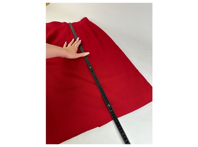 Chloé Vintage Chloe Wollrock Rot - Ansicht 5