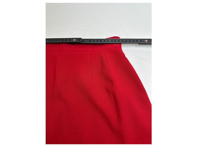 Chloé Vintage Chloe Wollrock Rot - Ansicht 6