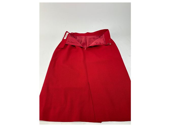 Chloé Vintage Chloe Wollrock Rot - Ansicht 7