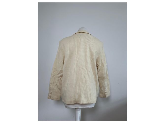 Chloé Vintage Chloe Seidenjacke Creme M Beige - Ansicht 11