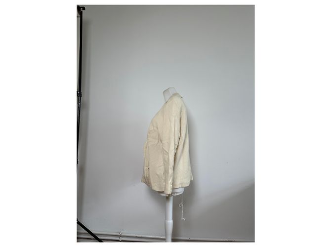 Chloé Vintage Chloe Seidenjacke Creme M Beige - Ansicht 2