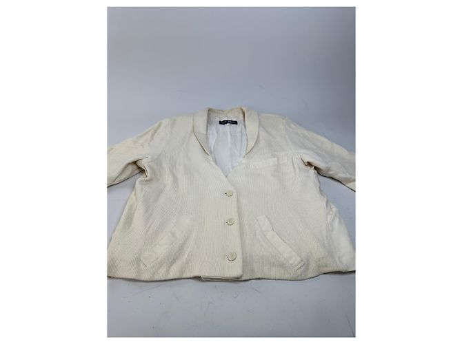 Chloé Vintage Chloe Seidenjacke Creme M Beige - Ansicht 4
