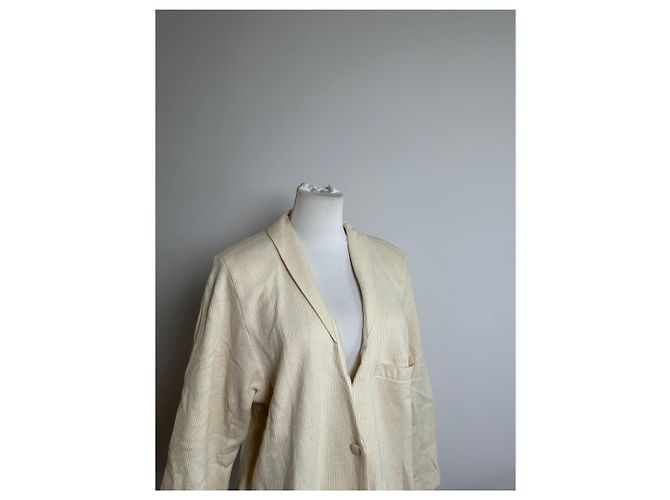 Chloé Vintage Chloe Seidenjacke Creme M Beige - Ansicht 7