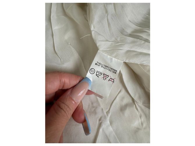 Chloé Vintage Chloe Seidenjacke Creme M Beige - Ansicht 8