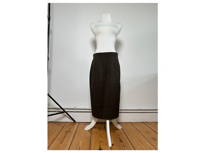 Chloé Vintage Chloe Woll-Set mit Blazer Dunkeloliv M Grün - Ansicht 3