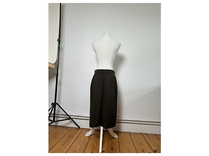 Chloé Vintage Chloe Woll-Set mit Blazer Dunkeloliv M Grün - Ansicht 4