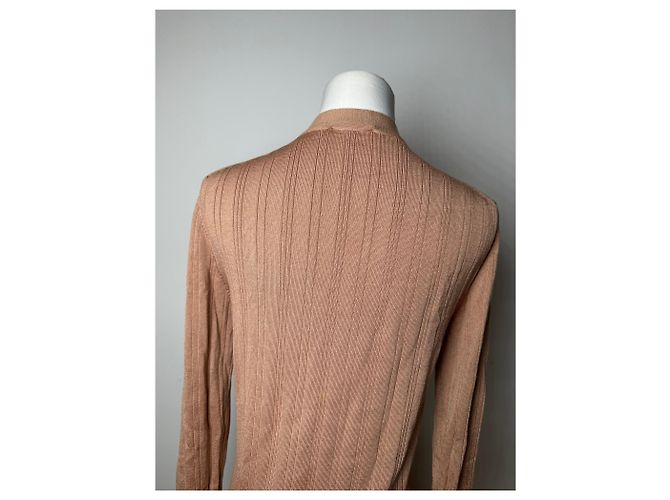 Vintage Chloé Viskose-Strickjacke Altrosa XXL Pink - Ansicht 14