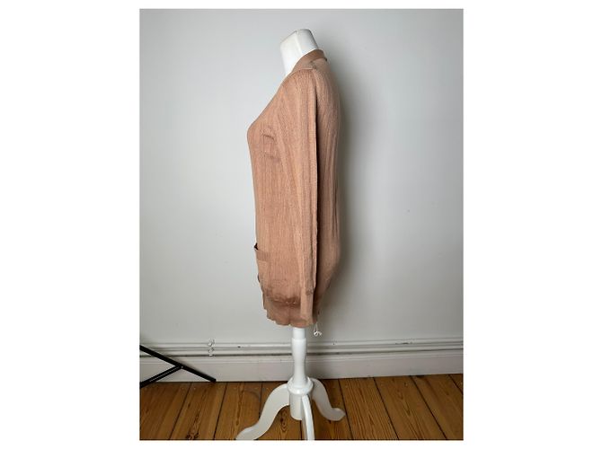 Vintage Chloé Viskose-Strickjacke Altrosa XXL Pink - Ansicht 2