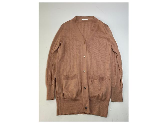 Vintage Chloé Viskose-Strickjacke Altrosa XXL Pink - Ansicht 4