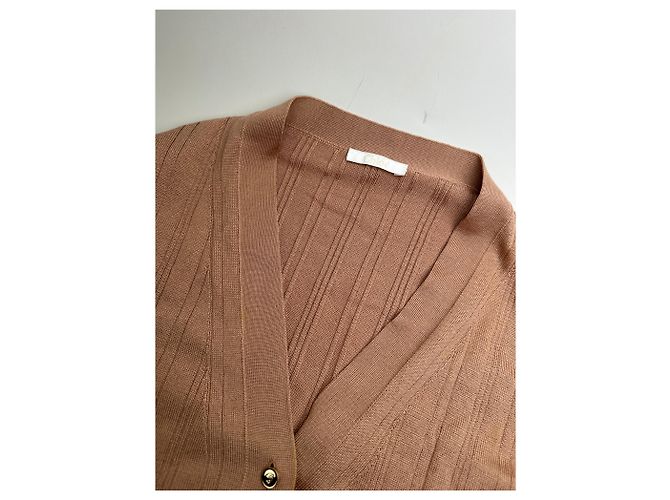 Vintage Chloé Viskose-Strickjacke Altrosa XXL Pink - Ansicht 6