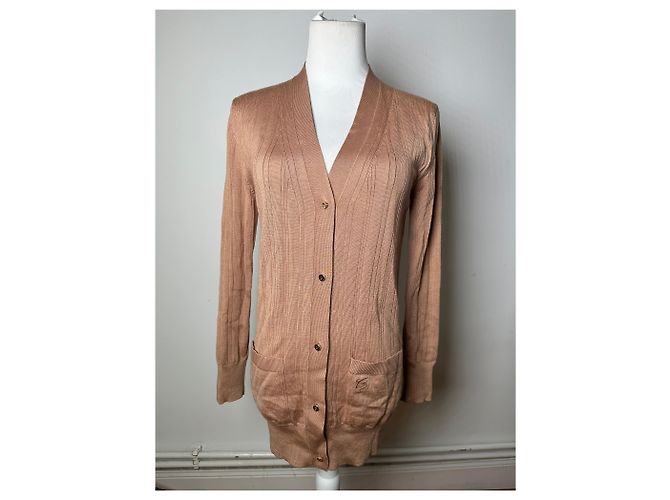 Vintage Chloé Viskose-Strickjacke Altrosa XXL Pink - Ansicht 8