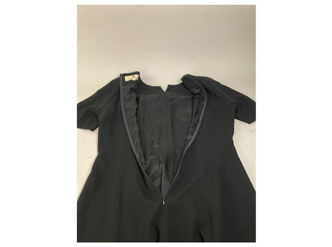 Vestido negro minimalista vintage Givenchy mezcla de poliéster XXL - vista 10