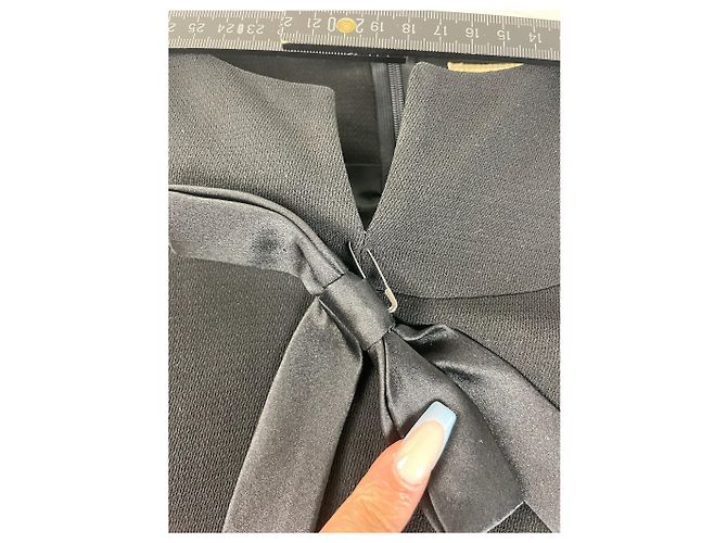 Vestido negro minimalista vintage Givenchy mezcla de poliéster XXL - vista 11