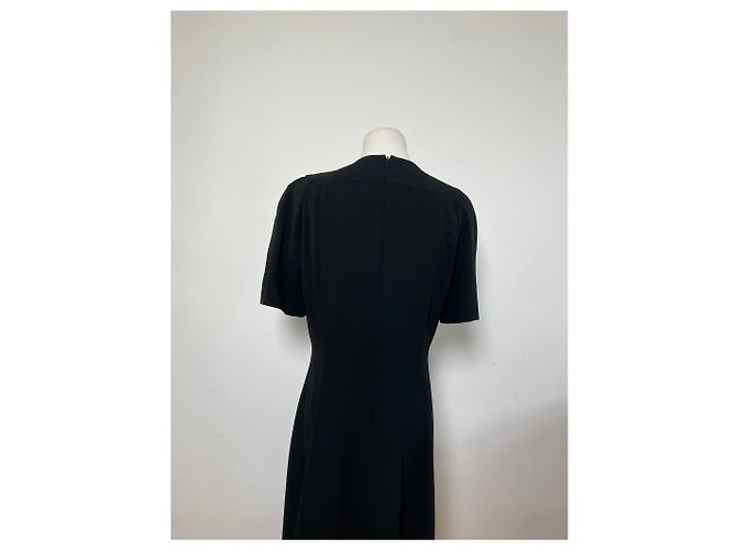 Vestido negro minimalista vintage Givenchy mezcla de poliéster XXL - vista 14