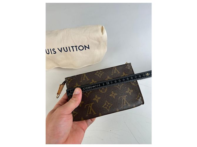 Vintage Louis Vuitton Monogram Canvas Zippy Wallet Dunkelbraun - Ansicht 10
