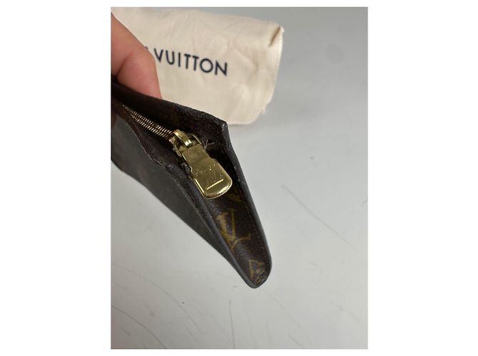 Vintage Louis Vuitton Monogram Canvas Zippy Wallet Dunkelbraun - Ansicht 8