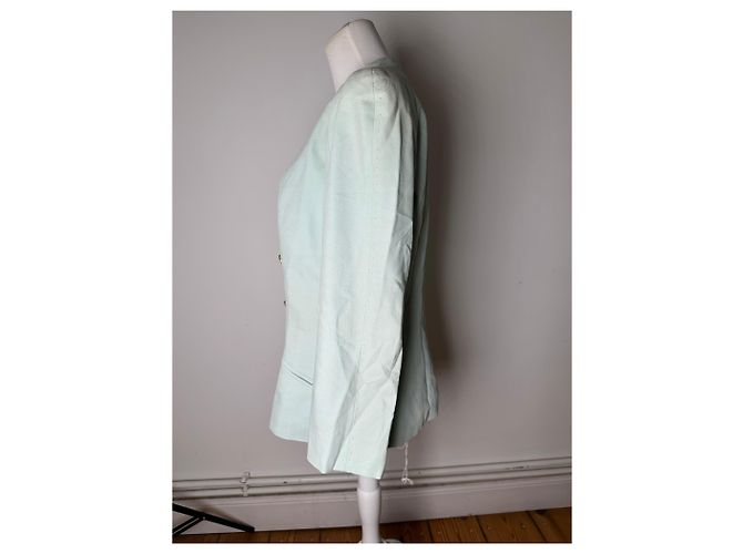 New Look Blazer Vintage Dior in misto cotone Verde menta XXL - vista 2