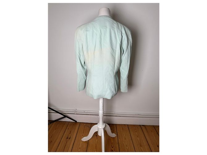 New Look Blazer Vintage Dior in misto cotone Verde menta XXL - vista 3