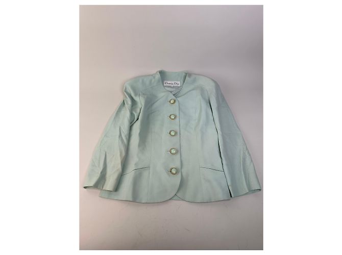 New Look Blazer Vintage Dior in misto cotone Verde menta XXL - vista 4