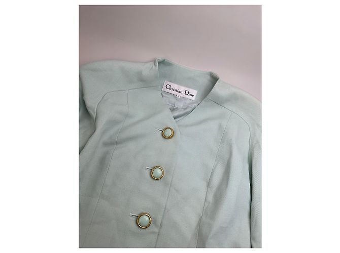 New Look Blazer Vintage Dior in misto cotone Verde menta XXL - vista 5
