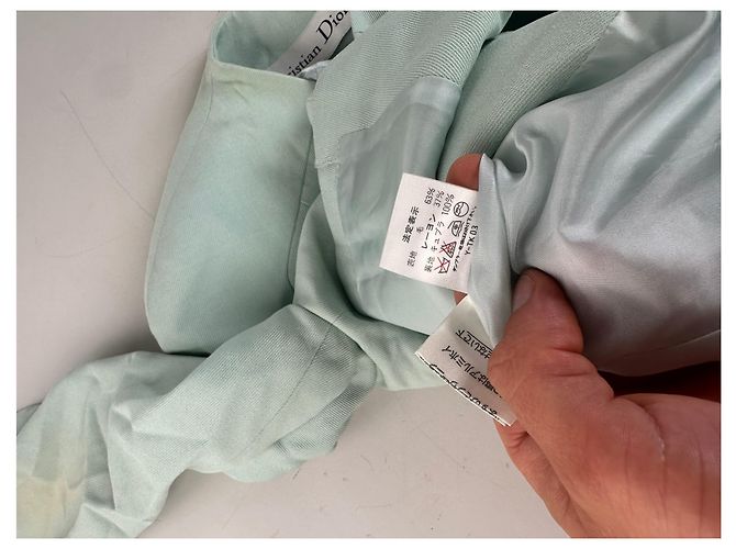 New Look Blazer Vintage Dior in misto cotone Verde menta XXL - vista 7