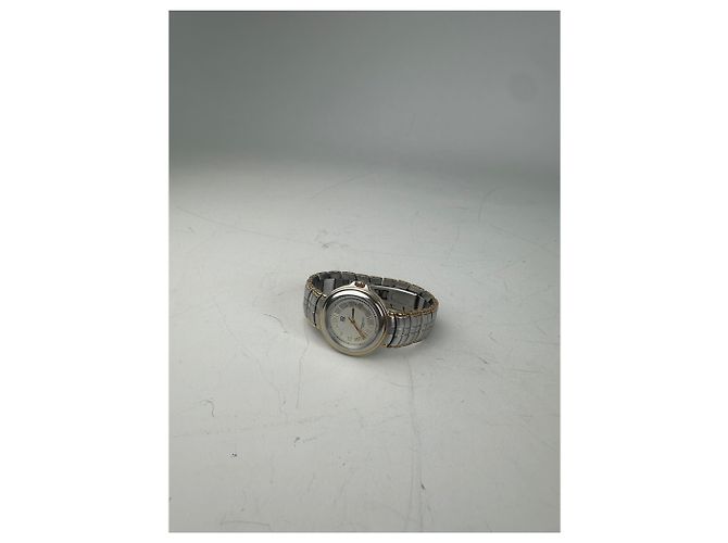 Vintage Givenchy Armbanduhr aus Edelstahl Silber Gold - Ansicht 8