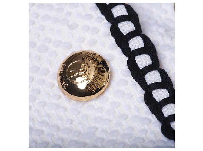 Falda Moschino Resort White Gold Chain Blanco - vista 7