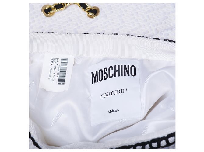 Falda Moschino Resort White Gold Chain Blanco - vista 9