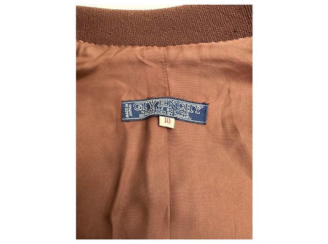 Vintage Givenchy Wool Blend Twin Set Blazer Brown M - view 10