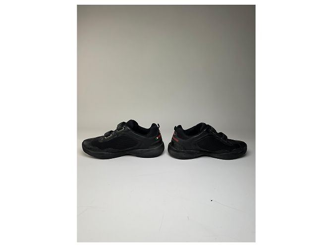 Sneakers Vintage Prada Luna Rossa Mesh Nere e Argentate EU44 Nero - vista 4