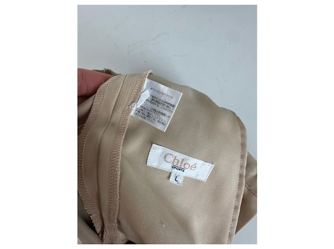 Vintage Chloé Seidenhose Beige S - Ansicht 11