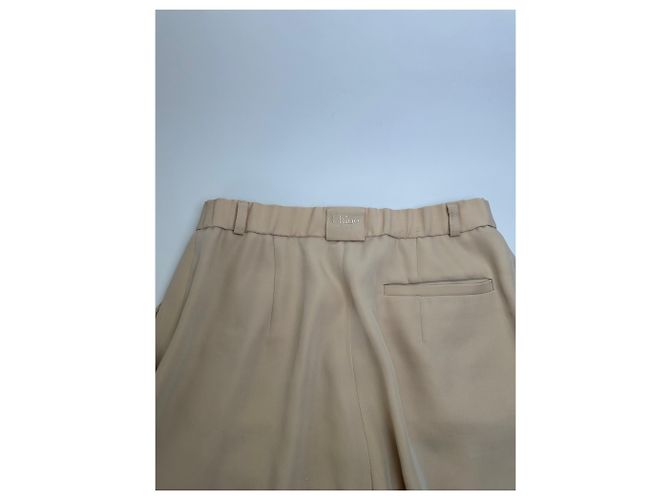 Vintage Chloé Seidenhose Beige S - Ansicht 12