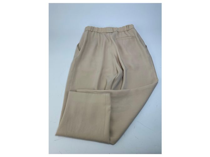 Vintage Chloé Seidenhose Beige S - Ansicht 2