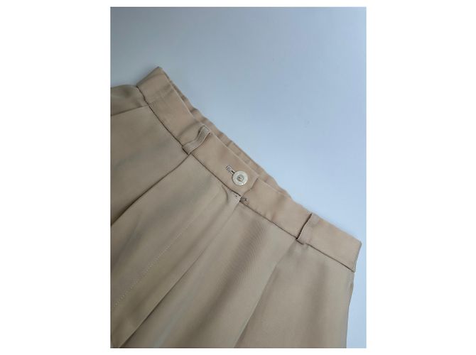 Vintage Chloé Seidenhose Beige S - Ansicht 4