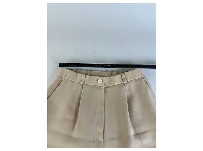 Vintage Chloé Seidenhose Beige S - Ansicht 9