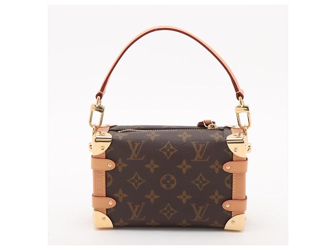 Louis Vuitton Borsa a tracolla Side Trunk PM in tela Monogram Marrone - vista 2