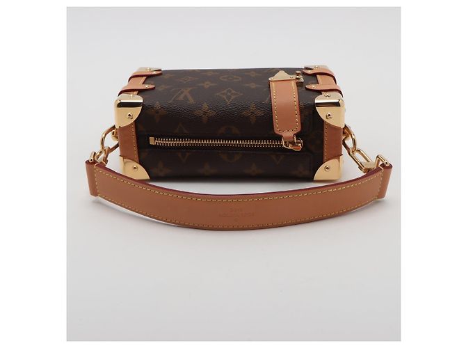 Louis Vuitton Borsa a tracolla Side Trunk PM in tela Monogram Marrone - vista 5