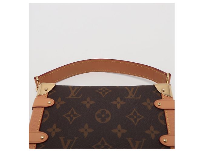 Louis Vuitton Borsa a tracolla Side Trunk PM in tela Monogram Marrone - vista 6